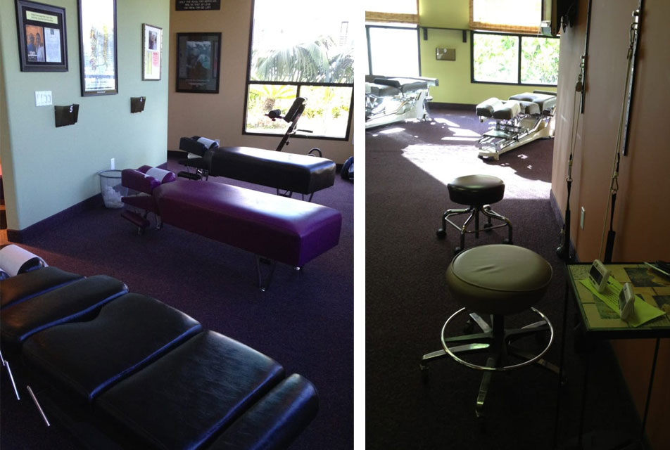 DeMoss Chiropractic In Newport Beach treatment room 1